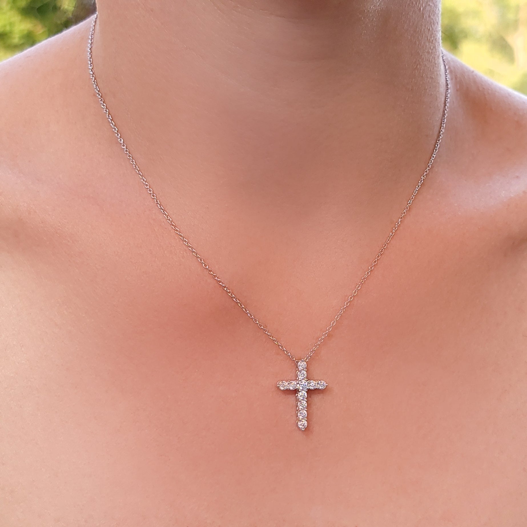 Cross pendant and on sale chain