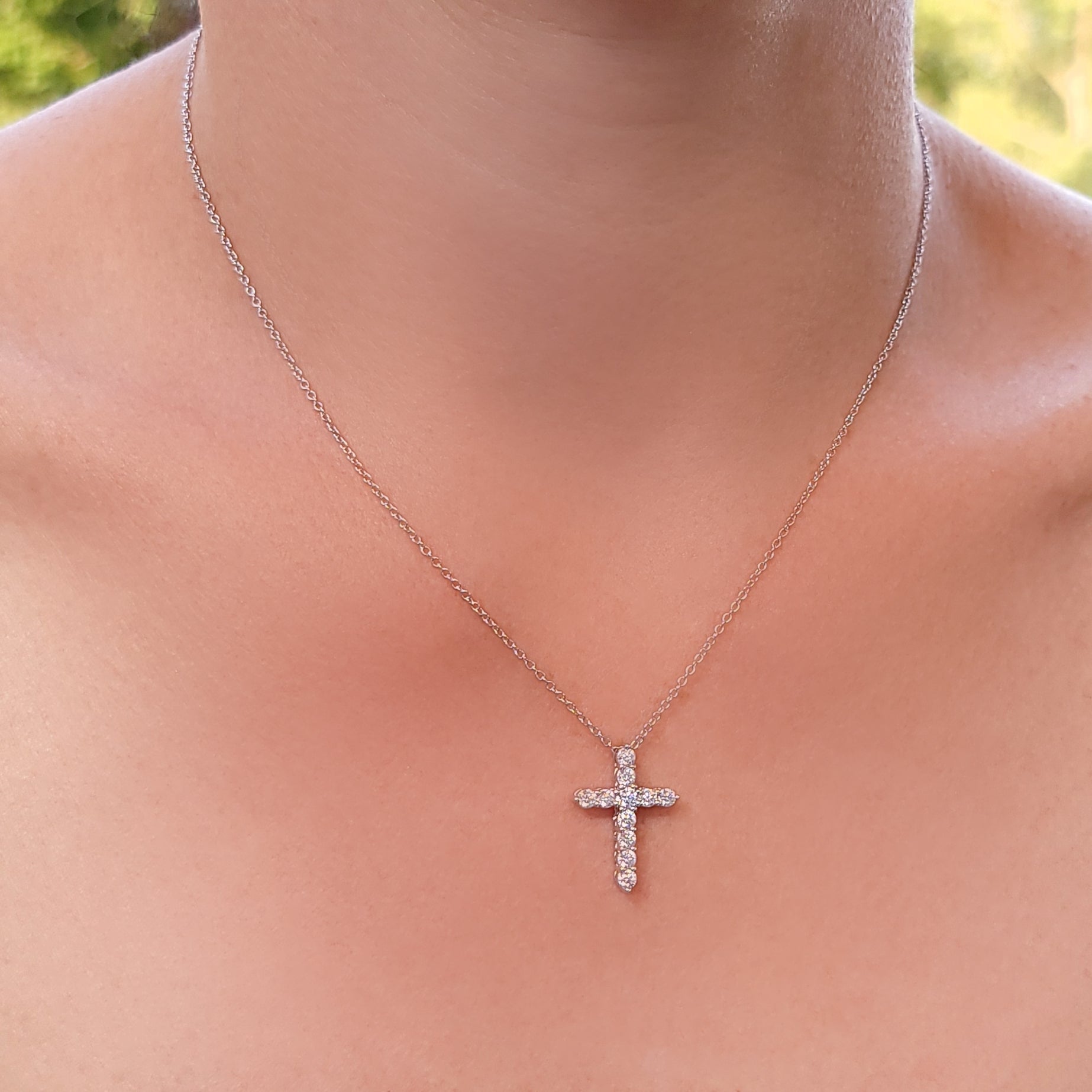 Cross Infinity Pendant Necklace Rose Flower Lucky 8 Crucifix Necklace  Christian Religious Floral Chain Jewelry for Women Girls (Rose Gold) -  BigaMart