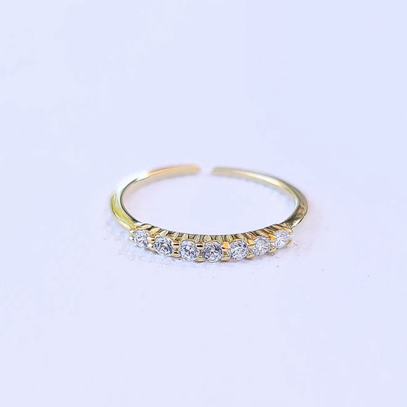 Seven Sparkle Adjustable Ring