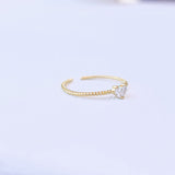 Heart Sparkle Adjustable Ring