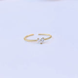 Heart Sparkle Adjustable Ring