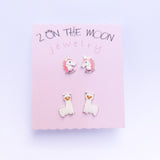 Sterling Silver Fun Earrings Sets for Children - Hypoallergic