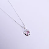 Pink Glam Heart Necklace