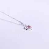 Pink Glam Heart Necklace