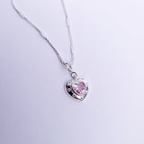 Pink Glam Heart Necklace