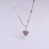 Pink Glam Heart Necklace