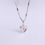 Pink Glam Heart Necklace