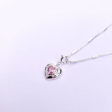 Pink Glam Heart Necklace