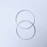 L Hoops - Sterling Silver