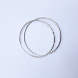 L Hoops - Sterling Silver