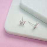 Luxury Sparkly Butterfly Stud Earrings