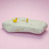 Yellow Duck Stud Earrings