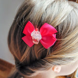 Happy Bow Hair Clips