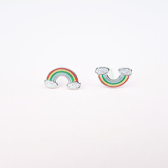 Fun Rainbow Earrings -Hypoallergenic