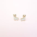 Alpaca Stud Earrings - Hypoallergenic