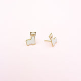 Alpaca Stud Earrings - Hypoallergenic