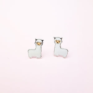 Alpaca Stud Earrings - Hypoallergenic