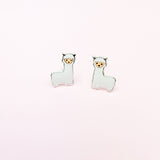 Alpaca Stud Earrings - Hypoallergenic