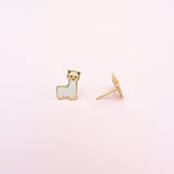 Alpaca Stud Earrings - Hypoallergenic