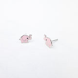 Pink Elephant Stud Earrings