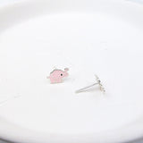 Pink Elephant Stud Earrings