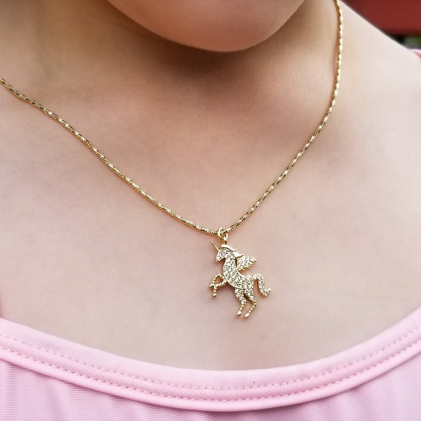 Magic Golden Unicorn and Necklace – 2 ON THE MOON