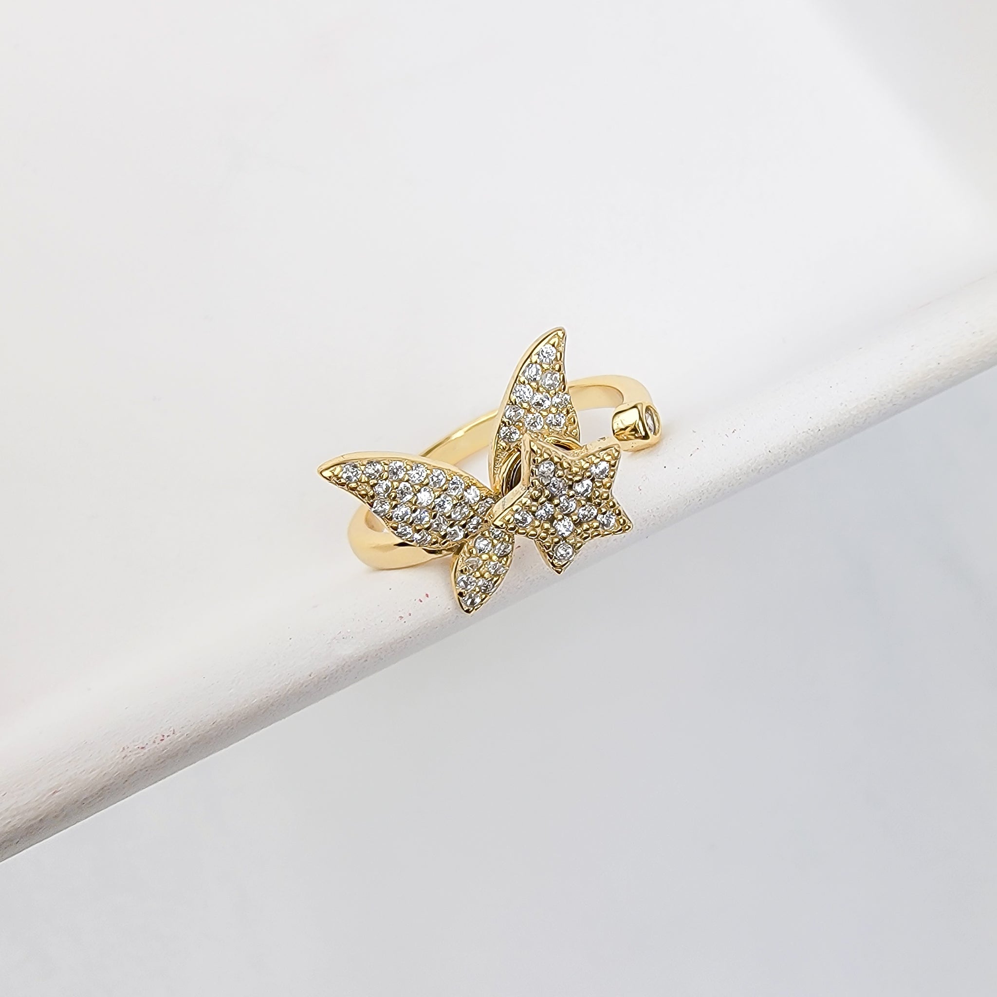 Butterfly Loves Star Spinning Fidget Ring – 2 ON THE MOON