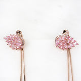 Party Pink Swans Earrings