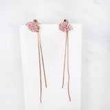 Party Pink Swans Earrings