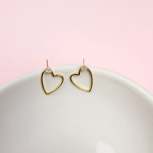 Heart with a Spark Earrings