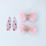 Happy Bow Hair Clips