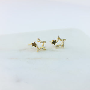 Twinkling Star Stud Earrings